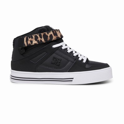 DC Pure High-Top Women's Leopard/Black Sneakers Australia FRL-203